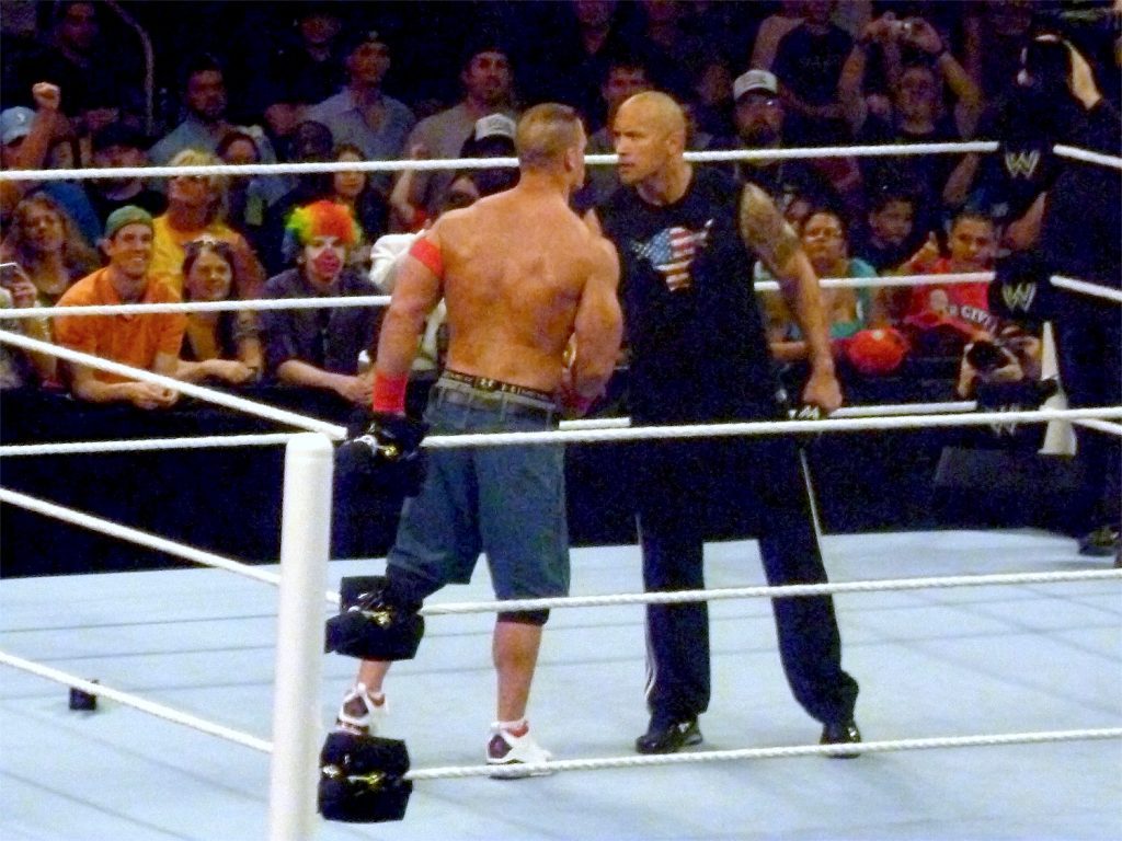 John Cena and The Rock fought it out!