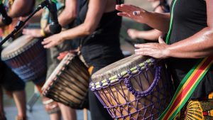 burn calories by drumming