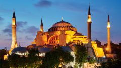 Hagia Sophia at night