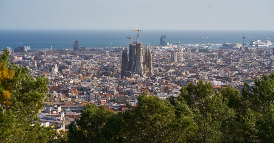 Sagrada Familia aerial view