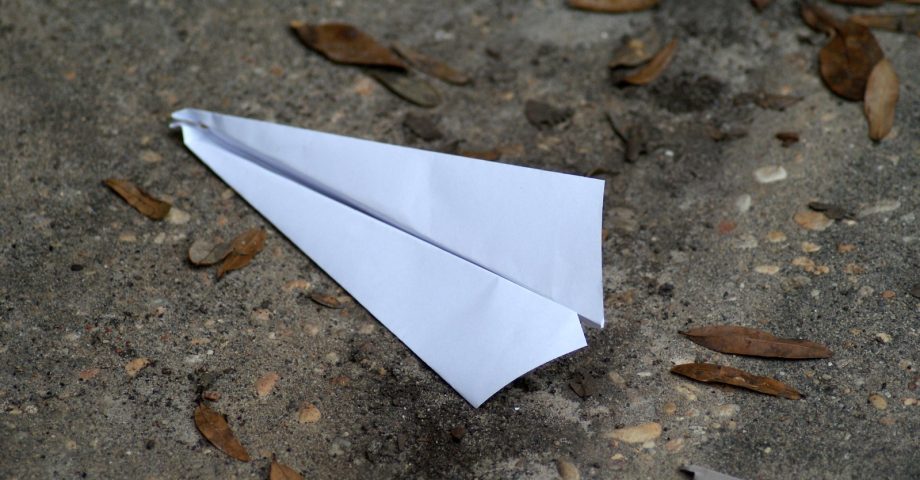 paper airplane