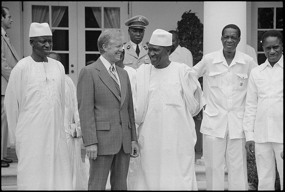 President Jimmy Carter of the United States greets Ahmed Sékou Touré
