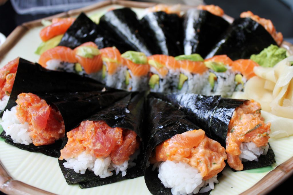 sushi hand rolls