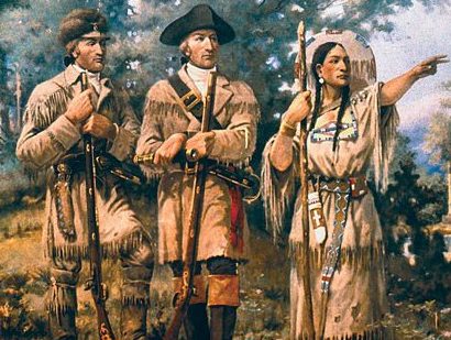 Sacagawea on the right