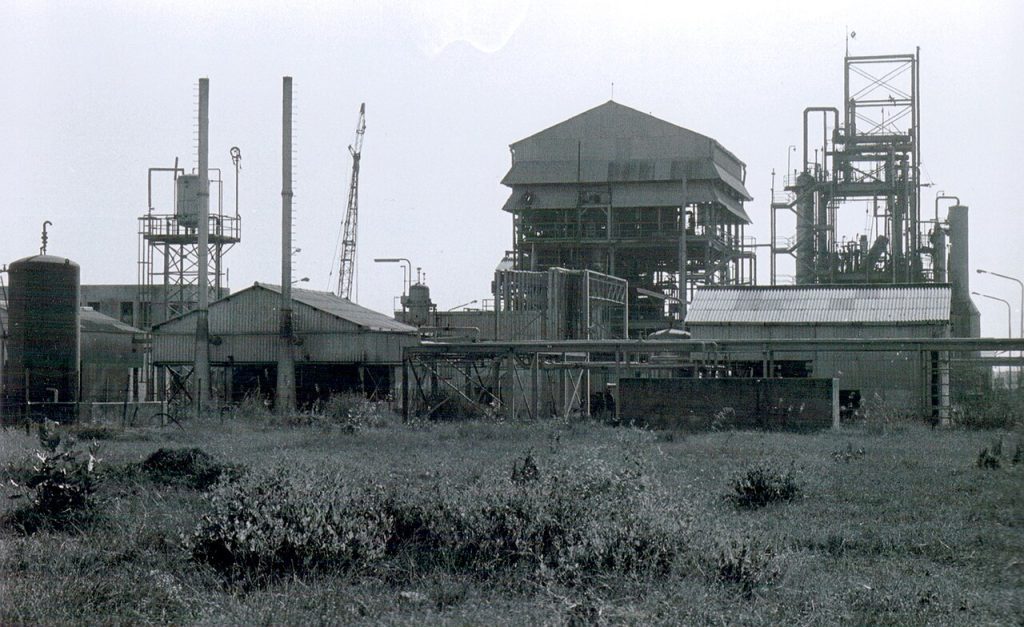 Gas leaked at Bhopal.