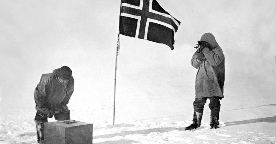 Roald Amundsen reaches the South Pole