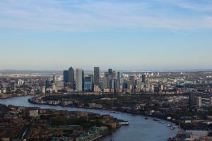 River Thames and London Business Skyline