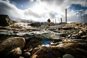 walking up snowdon