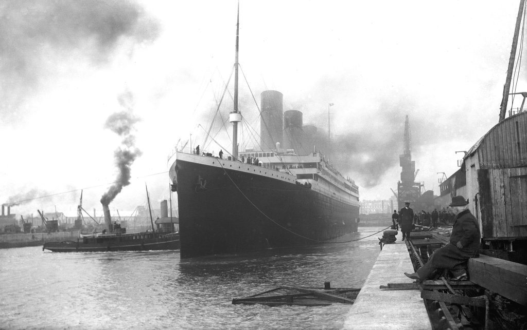 Titanic in Southampton Docks